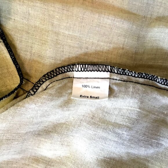 Cynthia Ashby Yellow Linen Layered Asymmetrical Dress XS Flowy Artwear Lagénlook - Picture 7 of 8